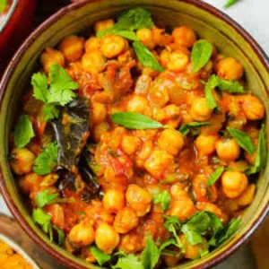 Chana masala full plate with salad hari mirch
