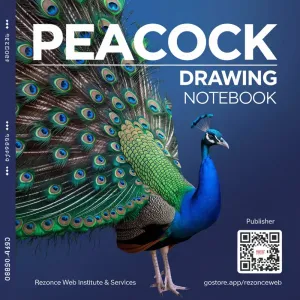 Peacock DRAWING notebook 📓 From Rezonce Web Services 