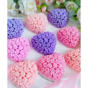 Rose heart soap 