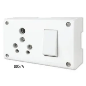 16amp 3 IN 1 UNI. SS Comb  WITH J. BOX (8057A) 