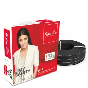 Fybros 0.75 SQ MM 90 MTRS (MIX) UFFR MULTISTRAND SINGLE CORE  1100 V BC PVC WIRE