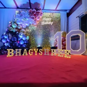 Sequin panel decoration