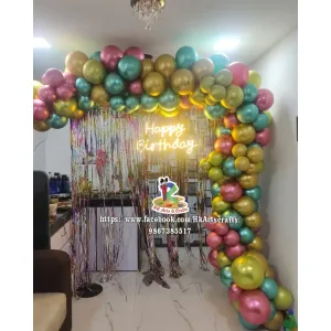 Garland crom  balloon decoration