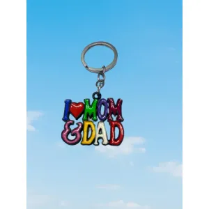 I love mom & dad keychain