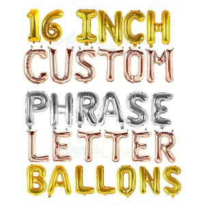 16 inch foil letter balloons