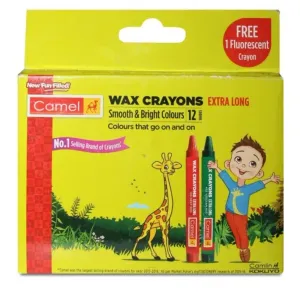 Wax crayons Extra long 12 shades
