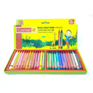 Wax crayons extra long 24 shades
