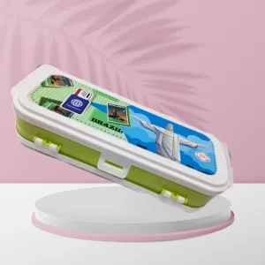 Double compartment pencil box