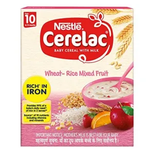 செர்லாக் வீட் ரைஸ் மிக்ஸ்டு ஃப்ரூட்Cerelac  wheat rise mixed fruit 300g