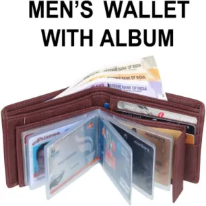 SAMTROH Men Casual Brown Artificial Leather Money Wallet