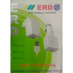 ERD CHARGER FOR I PHONE 5 (WHITE)