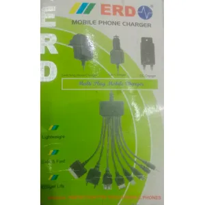 ERD 600 MA MULTI PLUG 6 IN 1 MOBILE CHARGER FOR OLD PHONE 