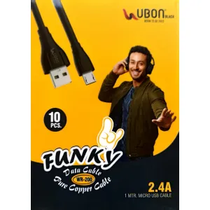UBON FUNKY MICRO USB 2.4 Amp HIGH SPEED CHARGING MOBILE PHONE DATA CABLE 