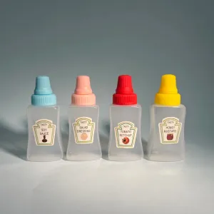 Mini 25 ML 4 Pc Ketchup Bottle Set