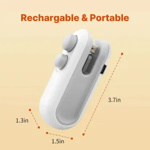 Rechargable Usb Food Bag Sealer Plus Cutter