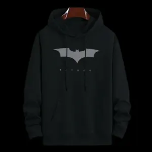 Men black cotton hooded pack of 1 