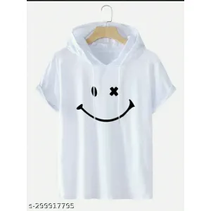 Men short sleves hoodie 
