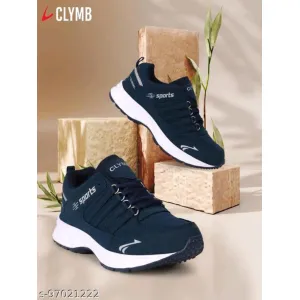 CLYMB M-Cosco-Blue Mesh Eva Running/Walking/Gym Sports Shoes For Men