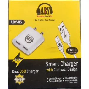 A B Y Dual USB smart charger