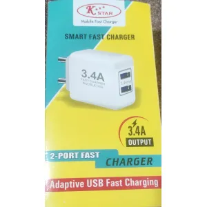 K. STAR DUAL USB CHARGER