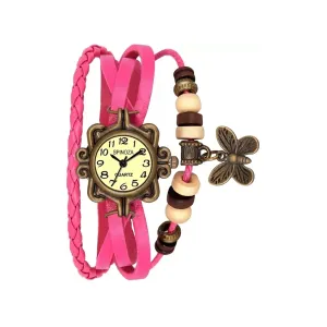 SPINOZA butterfly vintage rope bracelet stylish fashion watch Analog Watch  - For Girls