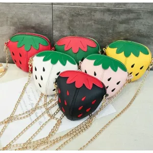 Strawberry Shaped Sling Bag (Random Colour)