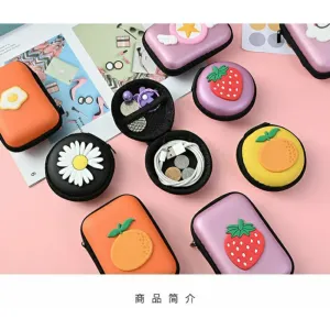 Cartoon Square Headphone case (Random)