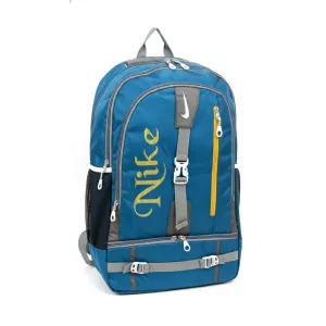 Premium Multi-Pocket Casual & Sporty Backpack - Blue & Grey