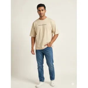 Textured Oversized T-Shirt - Charcoal Grey