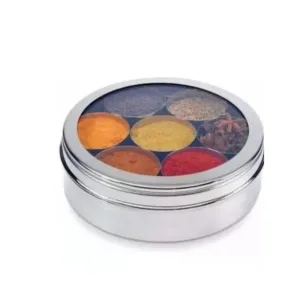 Metal Stainless Steel See through Masala