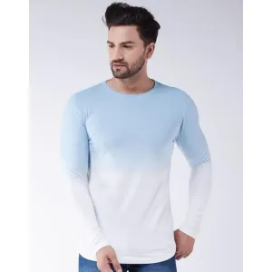 Blue ombre pattern tshirt 