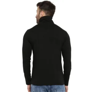 Black high neck tshirt