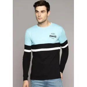 Multico(blue-black-white) round neck tshirt
