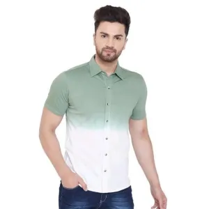 Green ombre pattern shirt