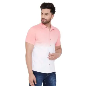 Light pink ombre pattern shirt