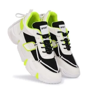 Bold colorblocked sports shoes