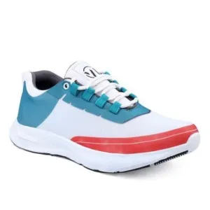 Red-blue colorblocked sports shoe 