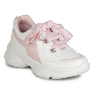 XXIOTA PINK LACEUP SNEAKERS