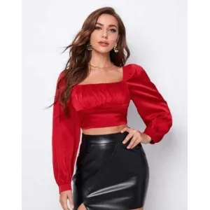 Cute red urbane top