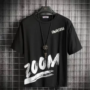 Printed Men Black T-Shirt

