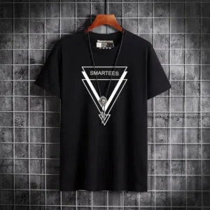 Printed Men Black T-Shirt