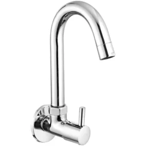 Kann SINK COCK FOR WASHBASIN KITCHEN SINK BATHROOMS CP SWAN NECK Spout Faucet