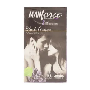 MANFORCE WILD BLACK GRAPES CONDOM 10'S