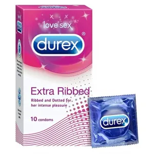 DUREX EXTRA RIBBED CONDOM 10'S