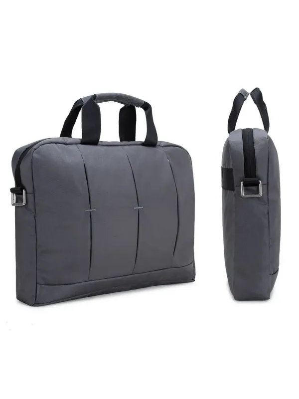 Slim and Stylish Laptop Bag For Men & Women(Grey)