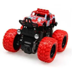 Mini Monster Truck Friction Powered Cars Toys, 360 Degree Stunt 4wd Cars Push go Truck