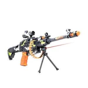 Gun Toys for Boys Combat Military Mission Machine Gun Toy with LED Flashing Lights & Sound