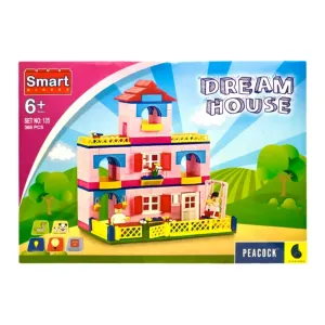 Peacock Smart 6+ Dream House Building Brick Block Game 