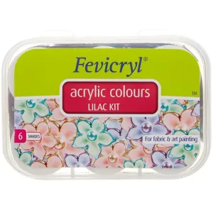 Fevicryl Acrylic Colors Lilac Kit, 60ml 6 Shades