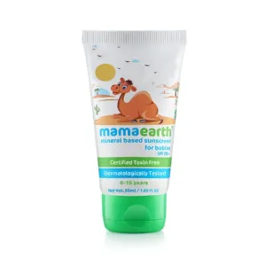 MamaEarth Mineral Based sunscreen for babies  SPF20+ | 50g